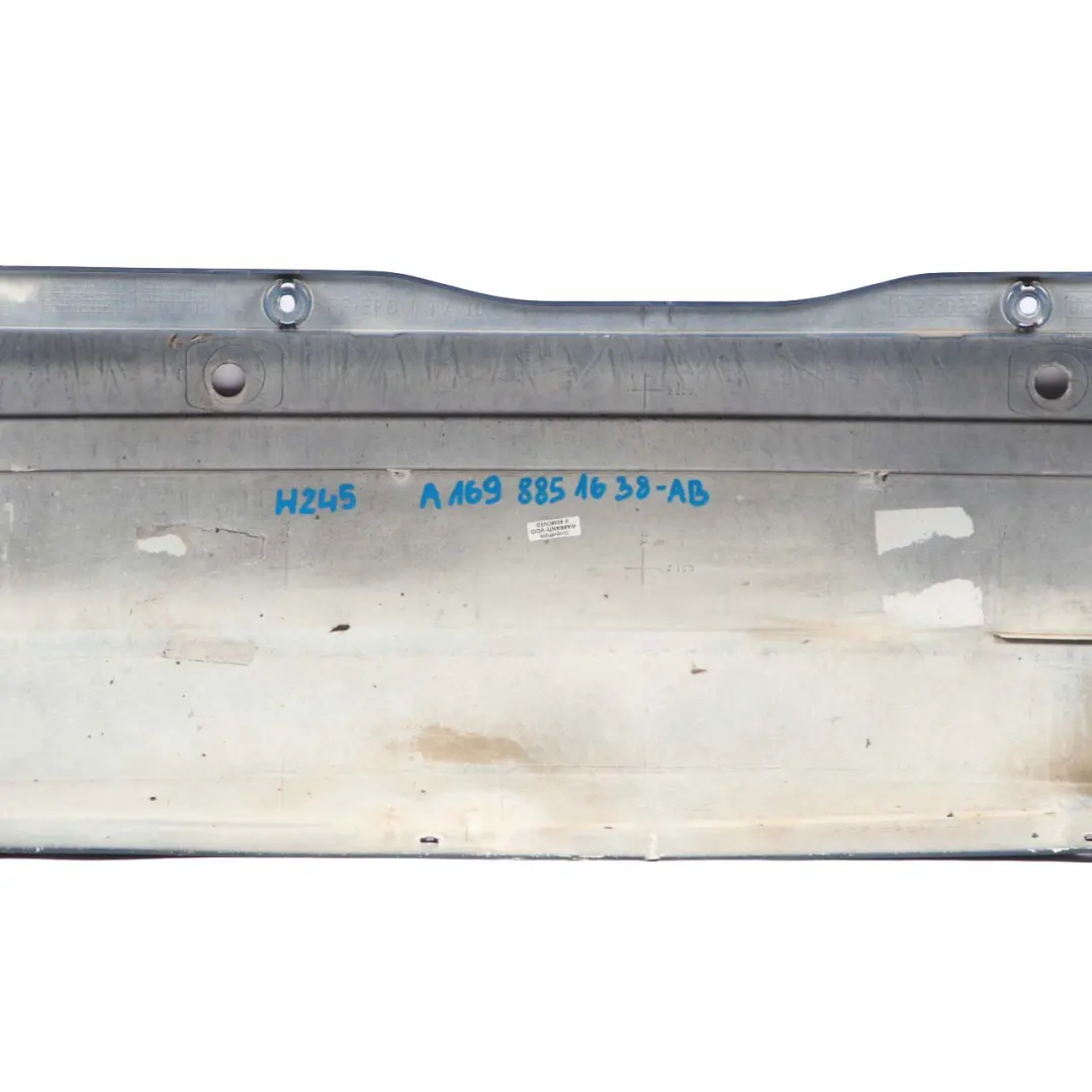 Bumper Trim Panel Atoll Blau Blue Metallic - 375 to Mercedes W245 Rear with Part number A1698851638 Mercedes W245 Rear Bumper Trim Panel Atoll Blau Blue Metallic - 375 - SKU A1698851638-AB - Part number A1698851638