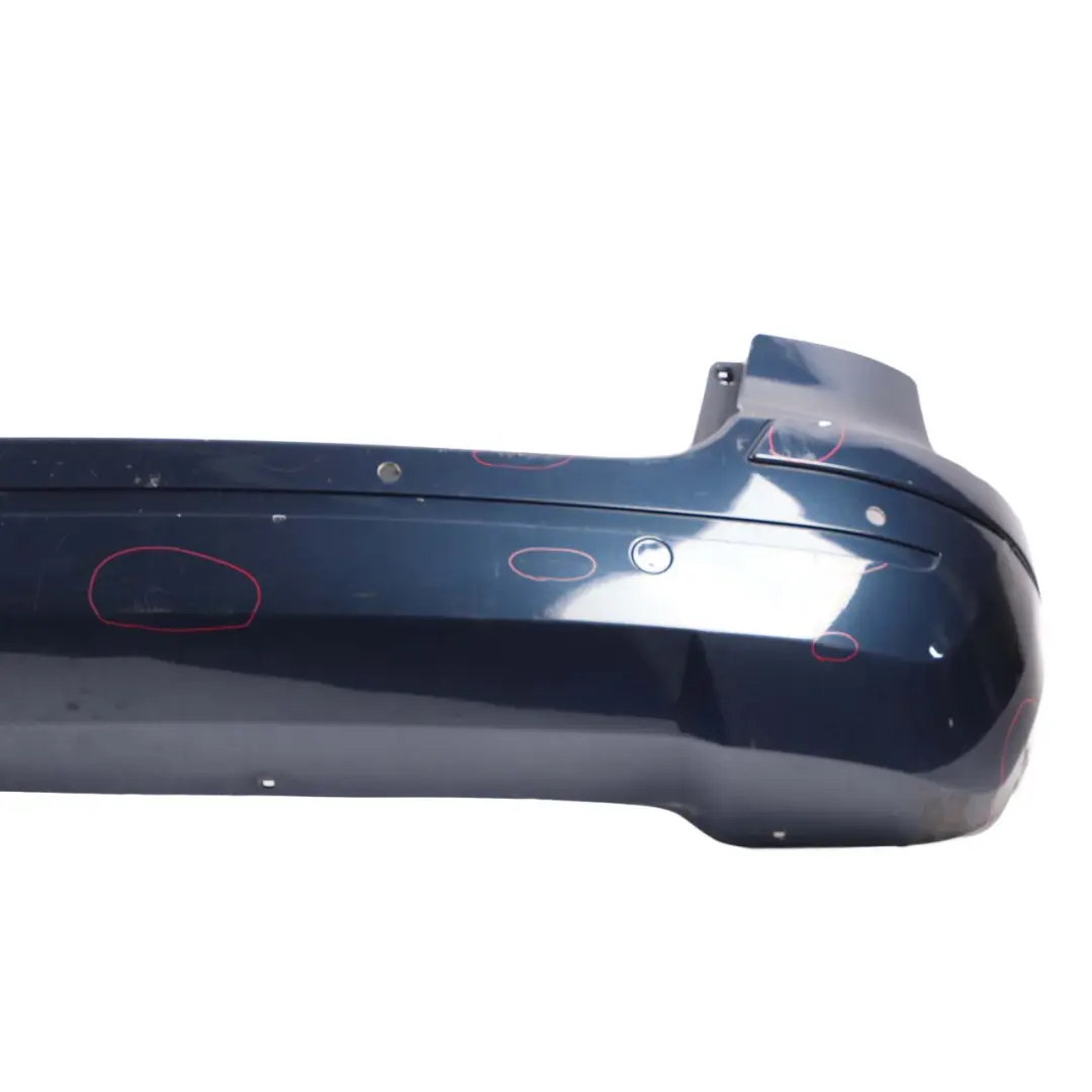 Bumper Trim Panel Atoll Blau Blue Metallic - 375 to Mercedes W245 Rear with Part number A1698851638 Mercedes W245 Rear Bumper Trim Panel Atoll Blau Blue Metallic - 375 - SKU A1698851638-AB - Part number A1698851638