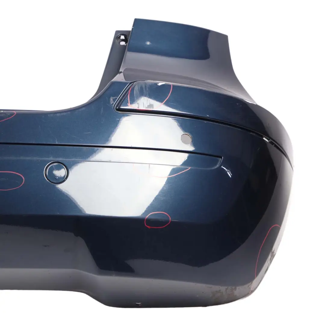 Bumper Trim Panel Atoll Blau Blue Metallic - 375 to Mercedes W245 Rear with Part number A1698851638 Mercedes W245 Rear Bumper Trim Panel Atoll Blau Blue Metallic - 375 - SKU A1698851638-AB - Part number A1698851638