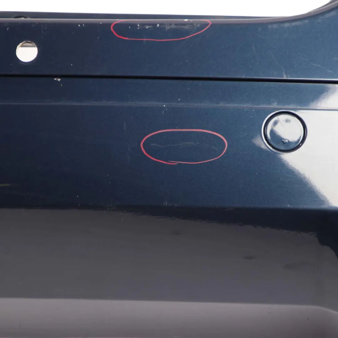 Bumper Trim Panel Atoll Blau Blue Metallic - 375 to Mercedes W245 Rear with Part number A1698851638 Mercedes W245 Rear Bumper Trim Panel Atoll Blau Blue Metallic - 375 - SKU A1698851638-AB - Part number A1698851638