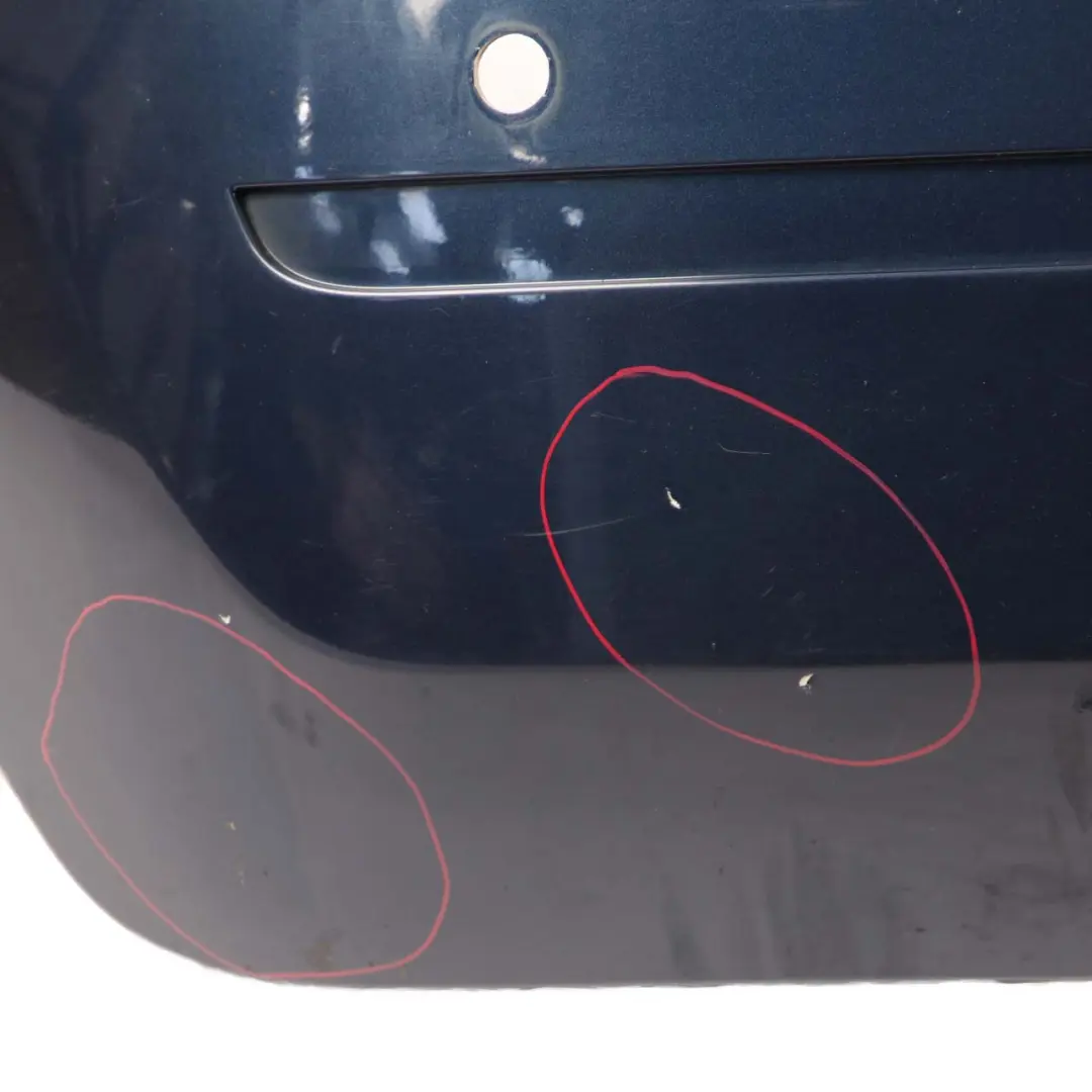 Bumper Trim Panel Atoll Blau Blue Metallic - 375 to Mercedes W245 Rear with Part number A1698851638 Mercedes W245 Rear Bumper Trim Panel Atoll Blau Blue Metallic - 375 - SKU A1698851638-AB - Part number A1698851638