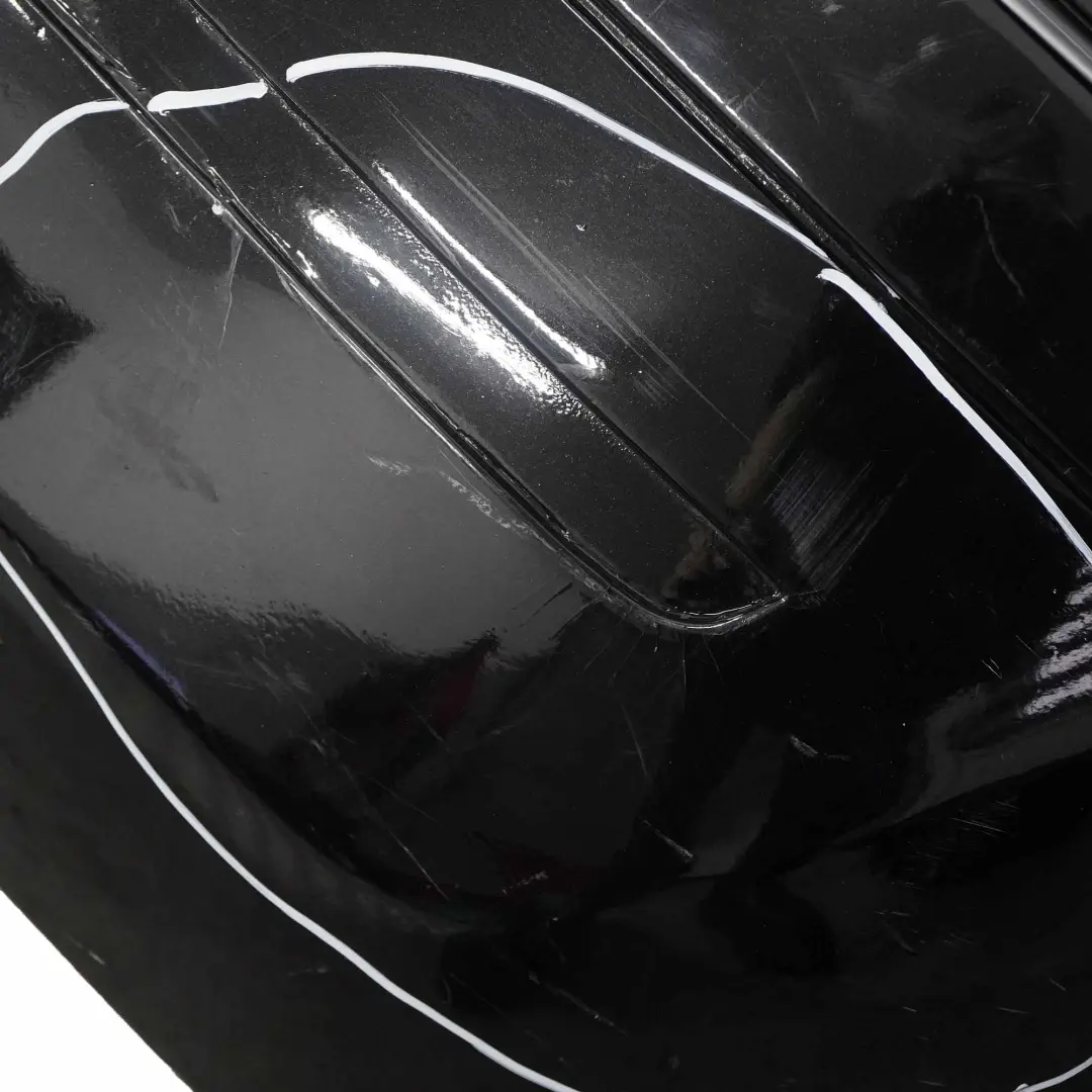 Bumper Trim Panel Kosmosschwarz Cosmic Black - 191 to Mercedes W245 Rear with Part number A1698851638 Mercedes W245 Rear Bumper Trim Panel Kosmosschwarz Cosmic Black - 191 - SKU A1698851638-KB1 - Part number A1698851638