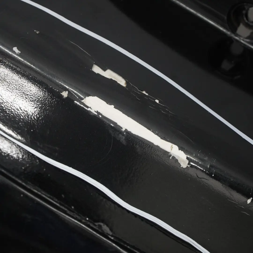 Bumper Trim Panel Kosmosschwarz Cosmic Black - 191 to Mercedes W245 Rear with Part number A1698851638 Mercedes W245 Rear Bumper Trim Panel Kosmosschwarz Cosmic Black - 191 - SKU A1698851638-KB1 - Part number A1698851638