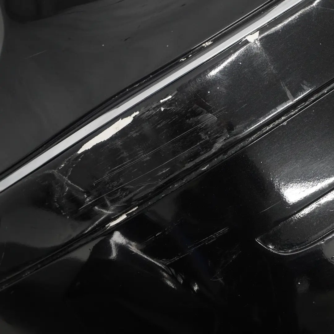 Bumper Trim Panel Kosmosschwarz Cosmic Black - 191 to Mercedes W245 Rear with Part number A1698851638 Mercedes W245 Rear Bumper Trim Panel Kosmosschwarz Cosmic Black - 191 - SKU A1698851638-KB1 - Part number A1698851638