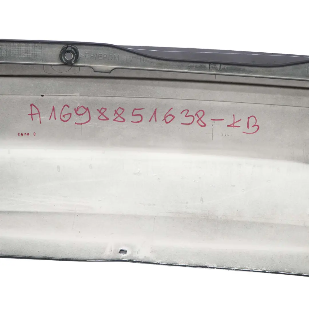 Bumper Trim Panel Kosmosschwarz Cosmic Black - 191 to Mercedes W245 Rear with Part number A1698851638 Mercedes W245 Rear Bumper Trim Panel Kosmosschwarz Cosmic Black - 191 - SKU A1698851638-KB - Part number A1698851638