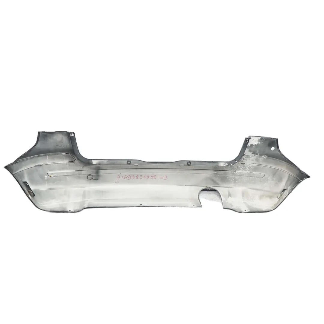Bumper Trim Panel Kosmosschwarz Cosmic Black - 191 to Mercedes W245 Rear with Part number A1698851638 Mercedes W245 Rear Bumper Trim Panel Kosmosschwarz Cosmic Black - 191 - SKU A1698851638-KB - Part number A1698851638