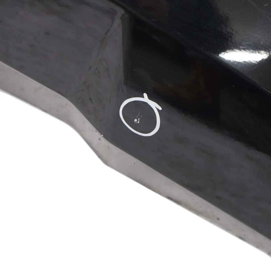 Bumper Trim Panel Kosmosschwarz Cosmic Black - 191 to Mercedes W245 Rear with Part number A1698851638 Mercedes W245 Rear Bumper Trim Panel Kosmosschwarz Cosmic Black - 191 - SKU A1698851638-KB - Part number A1698851638