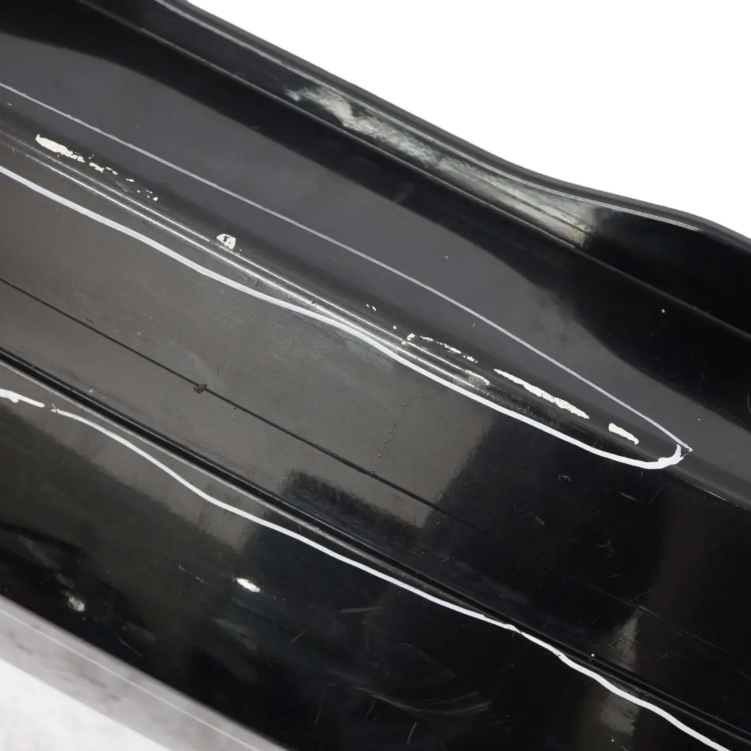 Bumper Trim Panel Kosmosschwarz Cosmic Black - 191 to Mercedes W245 Rear with Part number A1698851638 Mercedes W245 Rear Bumper Trim Panel Kosmosschwarz Cosmic Black - 191 - SKU A1698851638-KB - Part number A1698851638