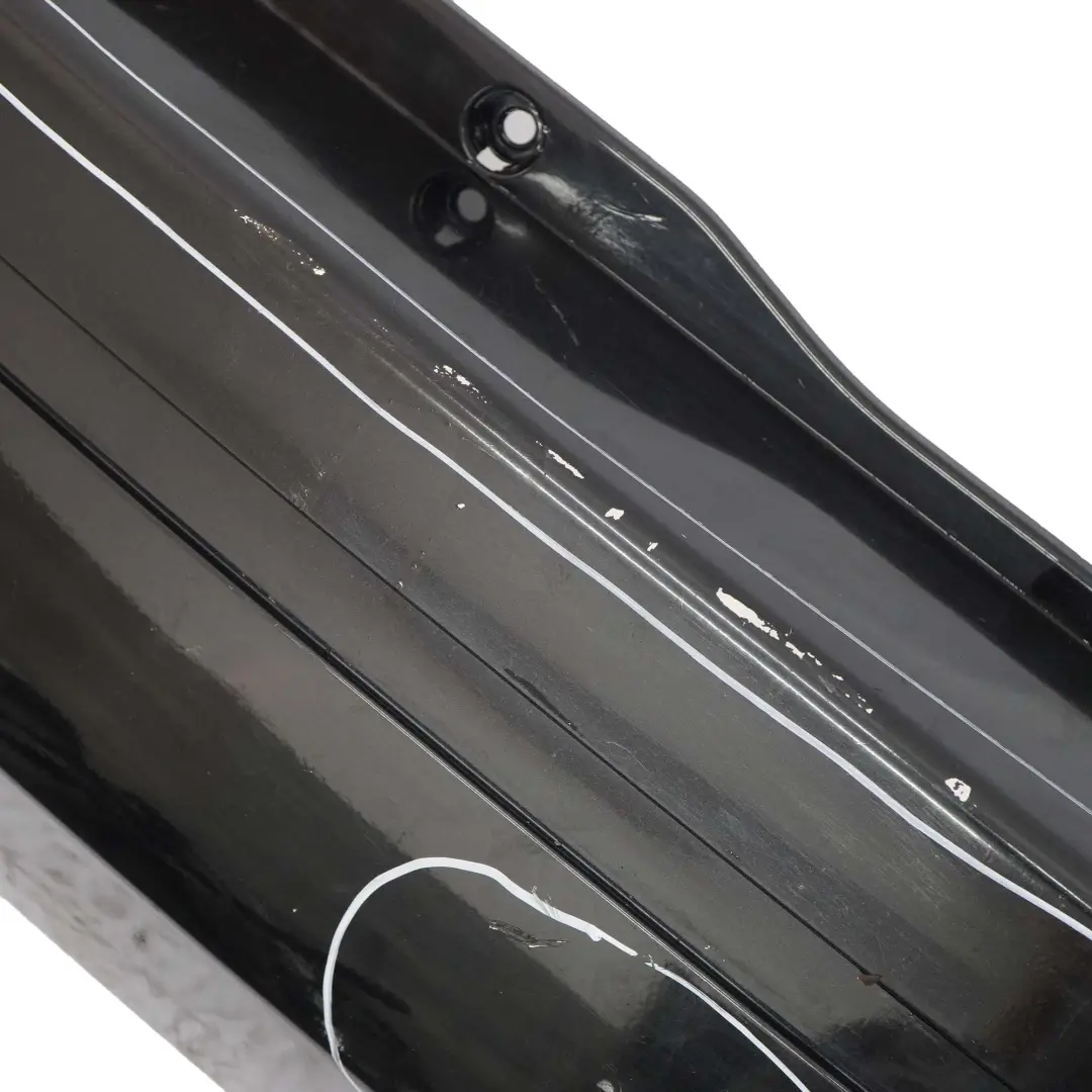 Bumper Trim Panel Kosmosschwarz Cosmic Black - 191 to Mercedes W245 Rear with Part number A1698851638 Mercedes W245 Rear Bumper Trim Panel Kosmosschwarz Cosmic Black - 191 - SKU A1698851638-KB - Part number A1698851638