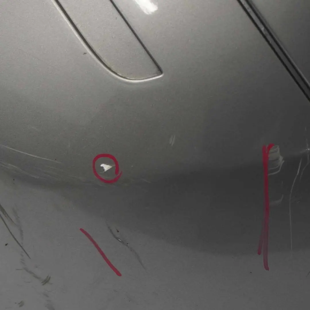 Bumper Trim Panel Comet Grey Metallic - 748 to Mercedes W245 Rear with Part number A1698851638 Mercedes W245 Rear Bumper Trim Panel Comet Grey Metallic - 748 - SKU A1698851638-KMG - Part number A1698851638