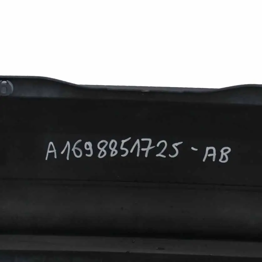 Bumper Trim Panel Covering Atoll Blue Metallic - 375 to Mercedes W169 Rear with Part number A1698851725 Mercedes W169 Rear Bumper Trim Panel Covering Atoll Blue Metallic - 375 - SKU A1698851725-AB - Part number A1698851725