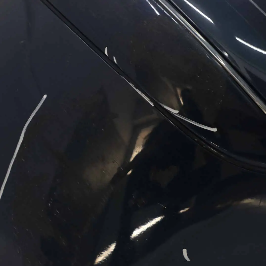Mercedes W169 Rear Bumper Trim Panel Covering Atoll Blue Metallic - 375 - SKU A1698851725-AB - Part number A1698851725