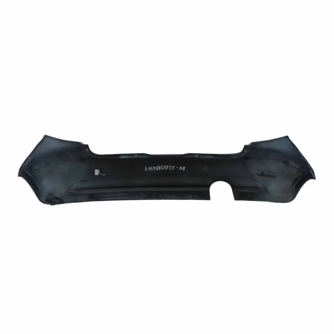Bumper Trim Panel Covering Atoll Blue Metallic - 375 to Mercedes W169 Rear with Part number A1698851725 Mercedes W169 Rear Bumper Trim Panel Covering Atoll Blue Metallic - 375 - SKU A1698851725-AB - Part number A1698851725