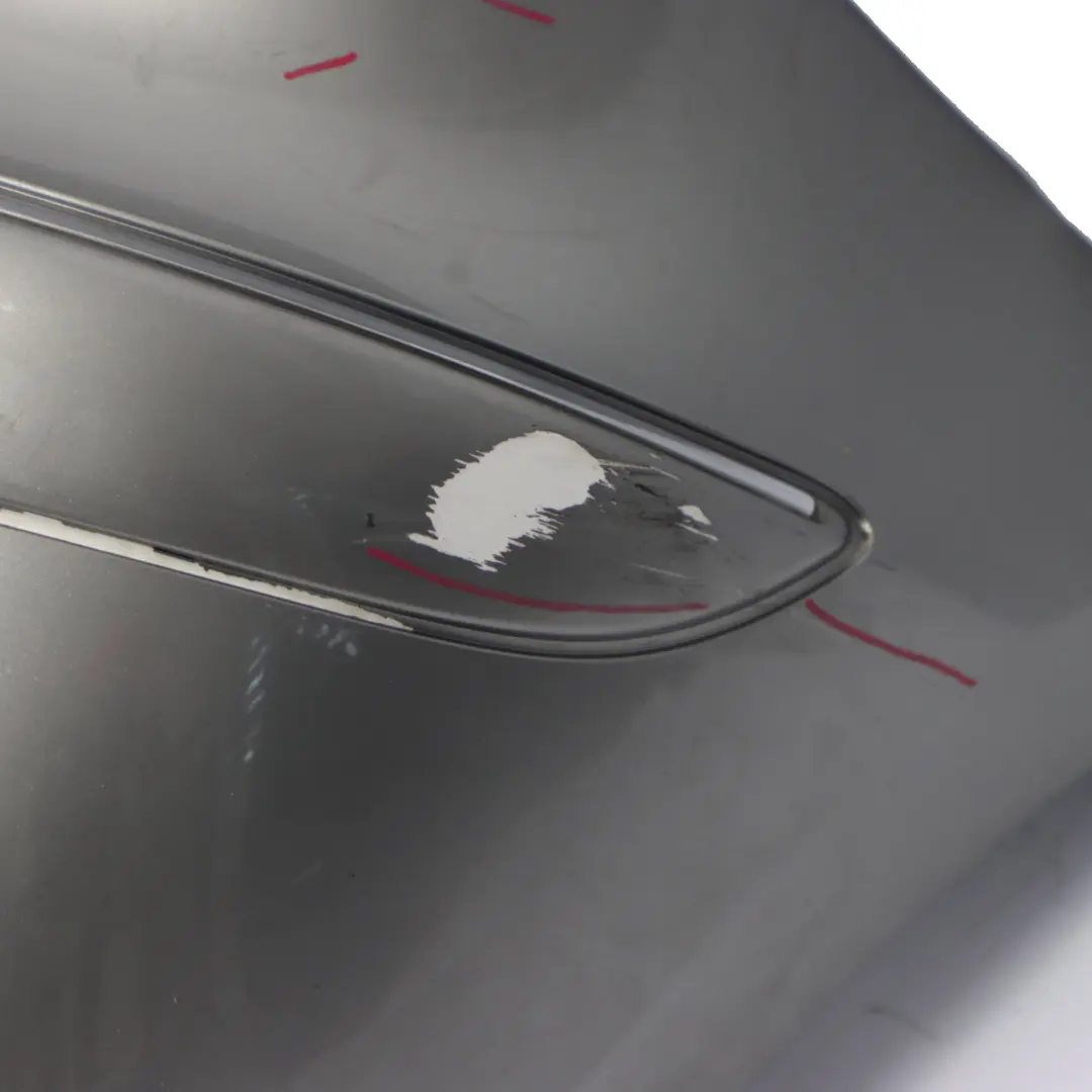 Mercedes W169 Rear Bumper Trim Panel Covering Parktronic Comet Grey Metallic 748 - SKU A1698851725-KMG - Part number A1698851725