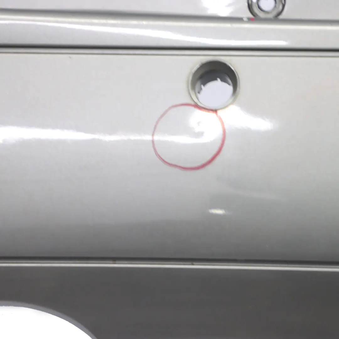 Bumper Trim Panel Covering Parktronic Comet Grey Metallic 748 to Mercedes W169 Rear with Part number A1698851725 Mercedes W169 Rear Bumper Trim Panel Covering Parktronic Comet Grey Metallic 748 - SKU A1698851725-KMG - Part number A1698851725