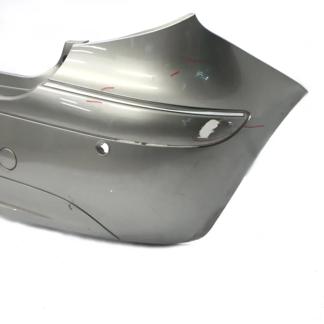 Bumper Trim Panel Covering Parktronic Comet Grey Metallic 748 to Mercedes W169 Rear with Part number A1698851725 Mercedes W169 Rear Bumper Trim Panel Covering Parktronic Comet Grey Metallic 748 - SKU A1698851725-KMG - Part number A1698851725