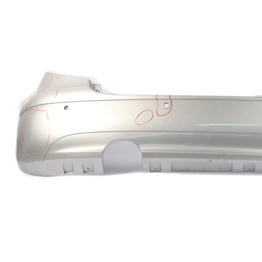 Bumper Trim Panel Covering Parktronic Polar Silver - 761 to Mercedes W169 Rear with Part number A1698851725 Mercedes W169 Rear Bumper Trim Panel Covering Parktronic Polar Silver - 761 - SKU A1698851725-PLS1 - Part number A1698851725