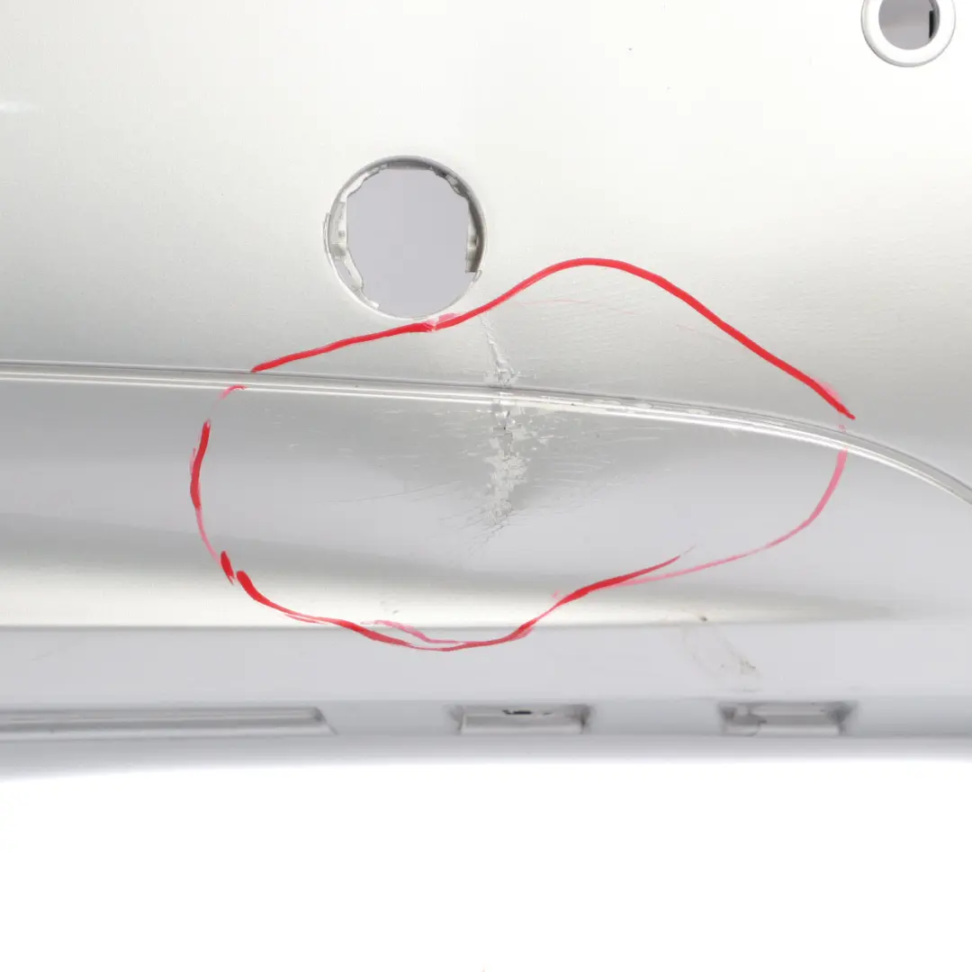 Bumper Trim Panel Covering Parktronic Polar Silver - 761 to Mercedes W169 Rear with Part number A1698851725 Mercedes W169 Rear Bumper Trim Panel Covering Parktronic Polar Silver - 761 - SKU A1698851725-PLS1 - Part number A1698851725