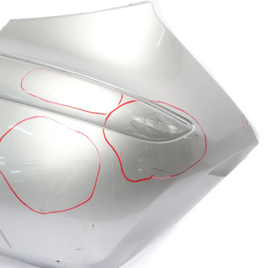 Bumper Trim Panel Covering Parktronic Polar Silver - 761 to Mercedes W169 Rear with Part number A1698851725 Mercedes W169 Rear Bumper Trim Panel Covering Parktronic Polar Silver - 761 - SKU A1698851725-PLS1 - Part number A1698851725