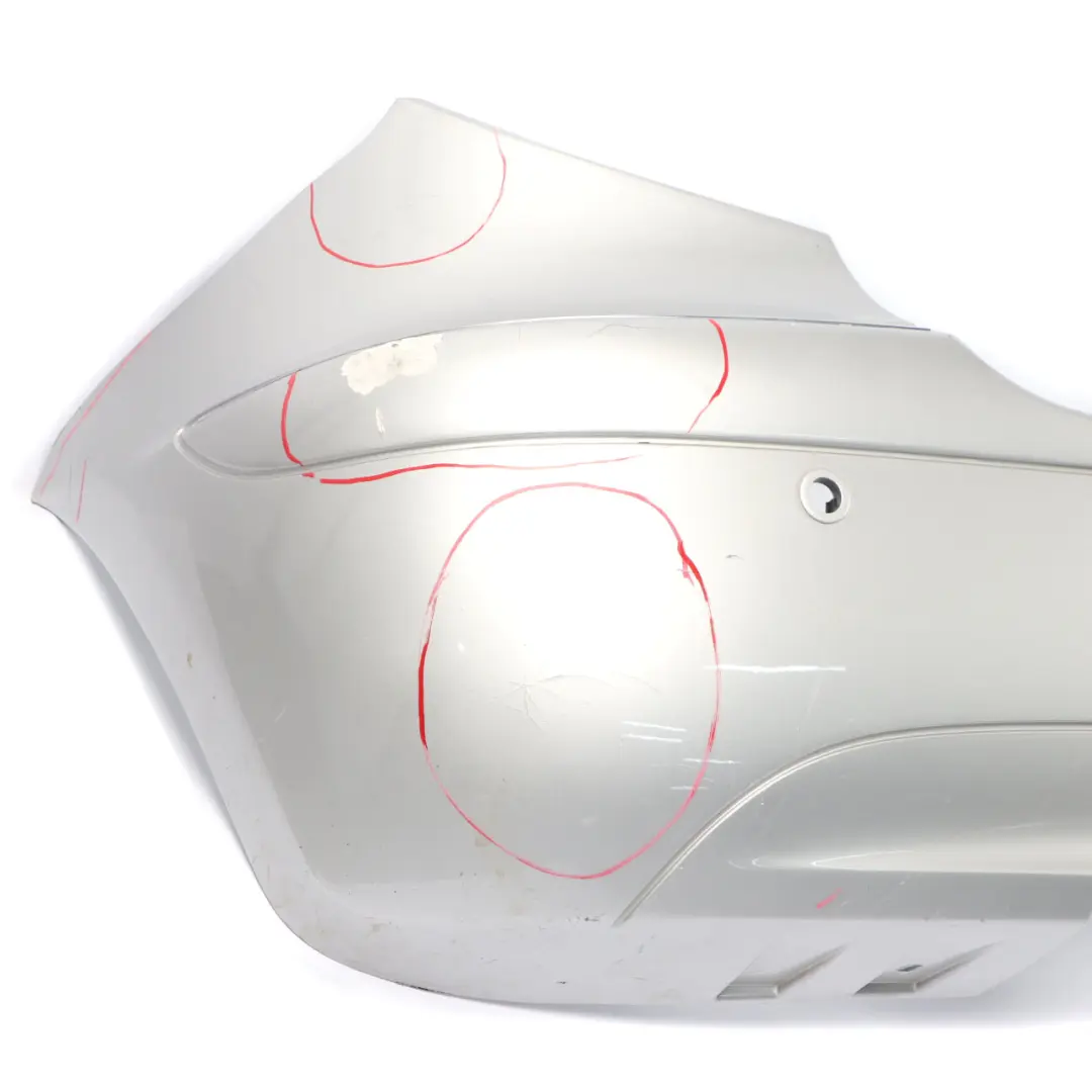 Bumper Trim Panel Covering Parktronic Polar Silver - 761 to Mercedes W169 Rear with Part number A1698851725 Mercedes W169 Rear Bumper Trim Panel Covering Parktronic Polar Silver - 761 - SKU A1698851725-PLS1 - Part number A1698851725