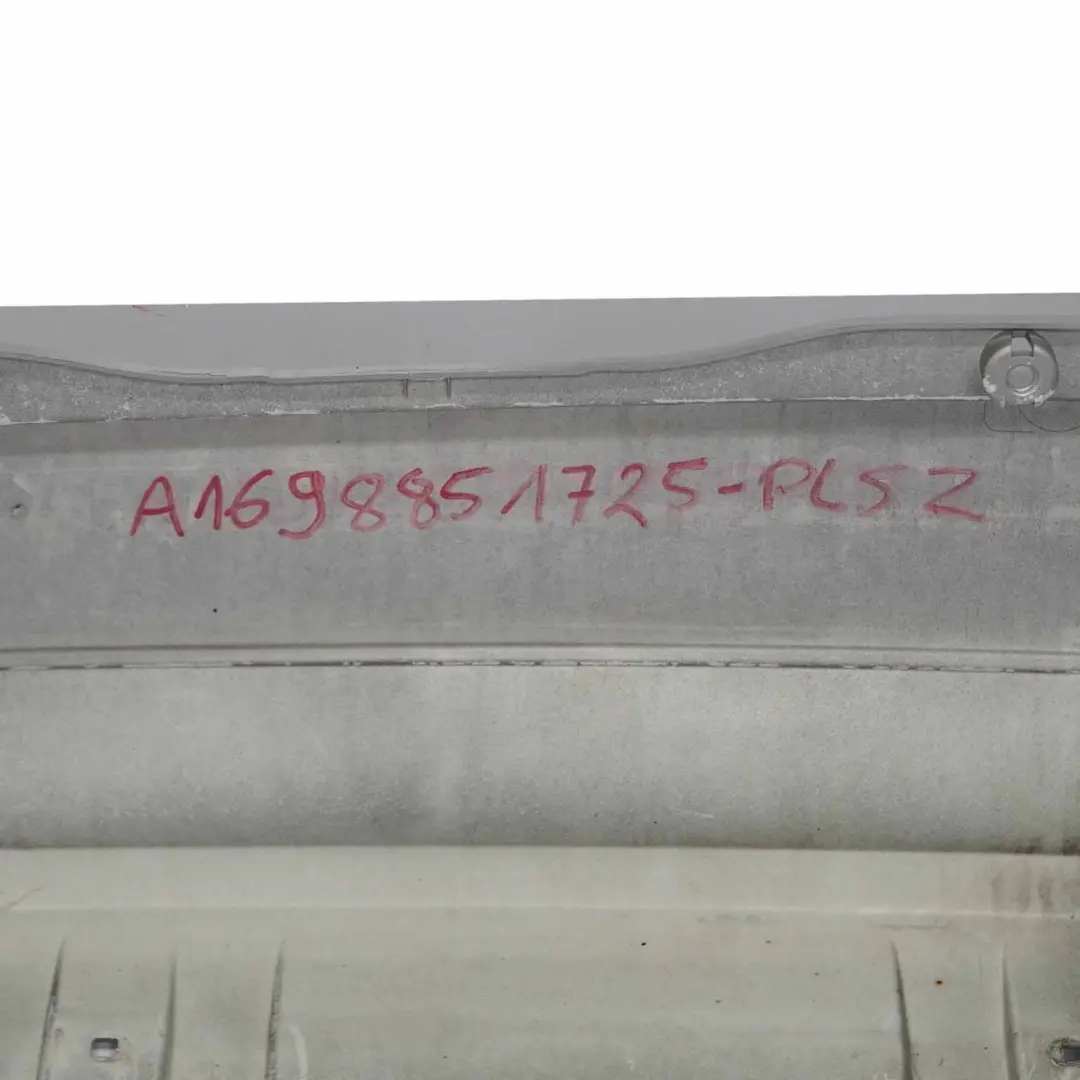 Bumper Trim Panel Covering Polar Silver Metallic - 761 to Mercedes W169 Rear with Part number A1698851725 Mercedes W169 Rear Bumper Trim Panel Covering Polar Silver Metallic - 761 - SKU A1698851725-PLS2 - Part number A1698851725