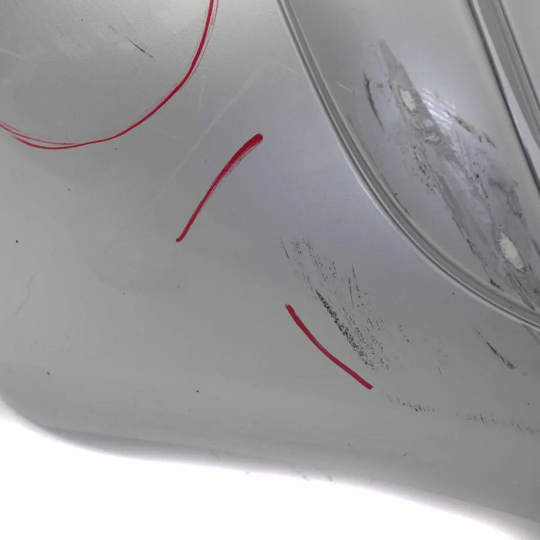 Bumper Trim Panel Covering Parktronic Polar Silver - 761 to Mercedes W169 Rear with Part number A1698851725 Mercedes W169 Rear Bumper Trim Panel Covering Parktronic Polar Silver - 761 - SKU A1698851725-PLS - Part number A1698851725