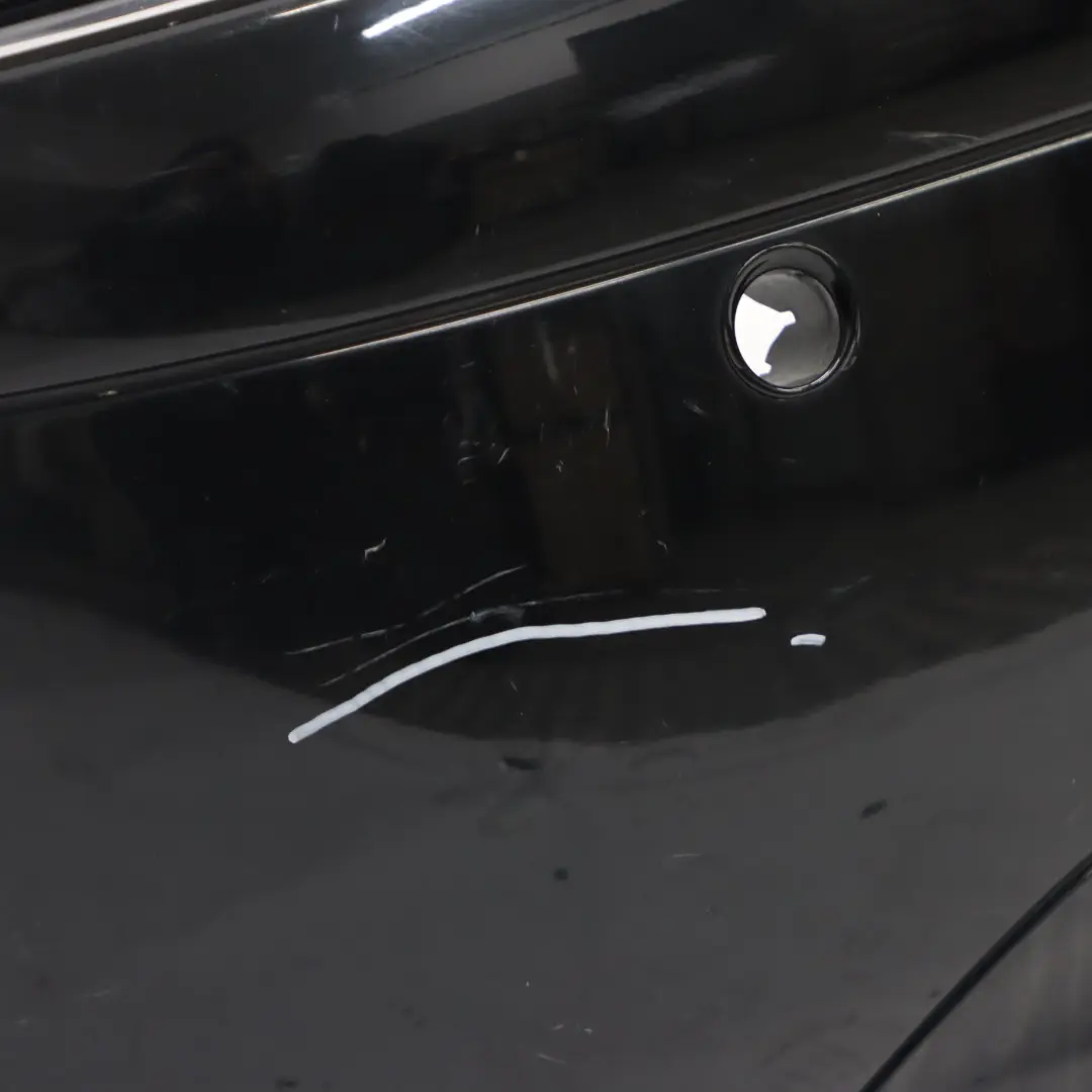 Bumper Trim Panel Covering Tropical Black Metallic - 160 to Mercedes W169 Rear with Part number A1698851725 Mercedes W169 Rear Bumper Trim Panel Covering Tropical Black Metallic - 160 - SKU A1698851725-TBL - Part number A1698851725