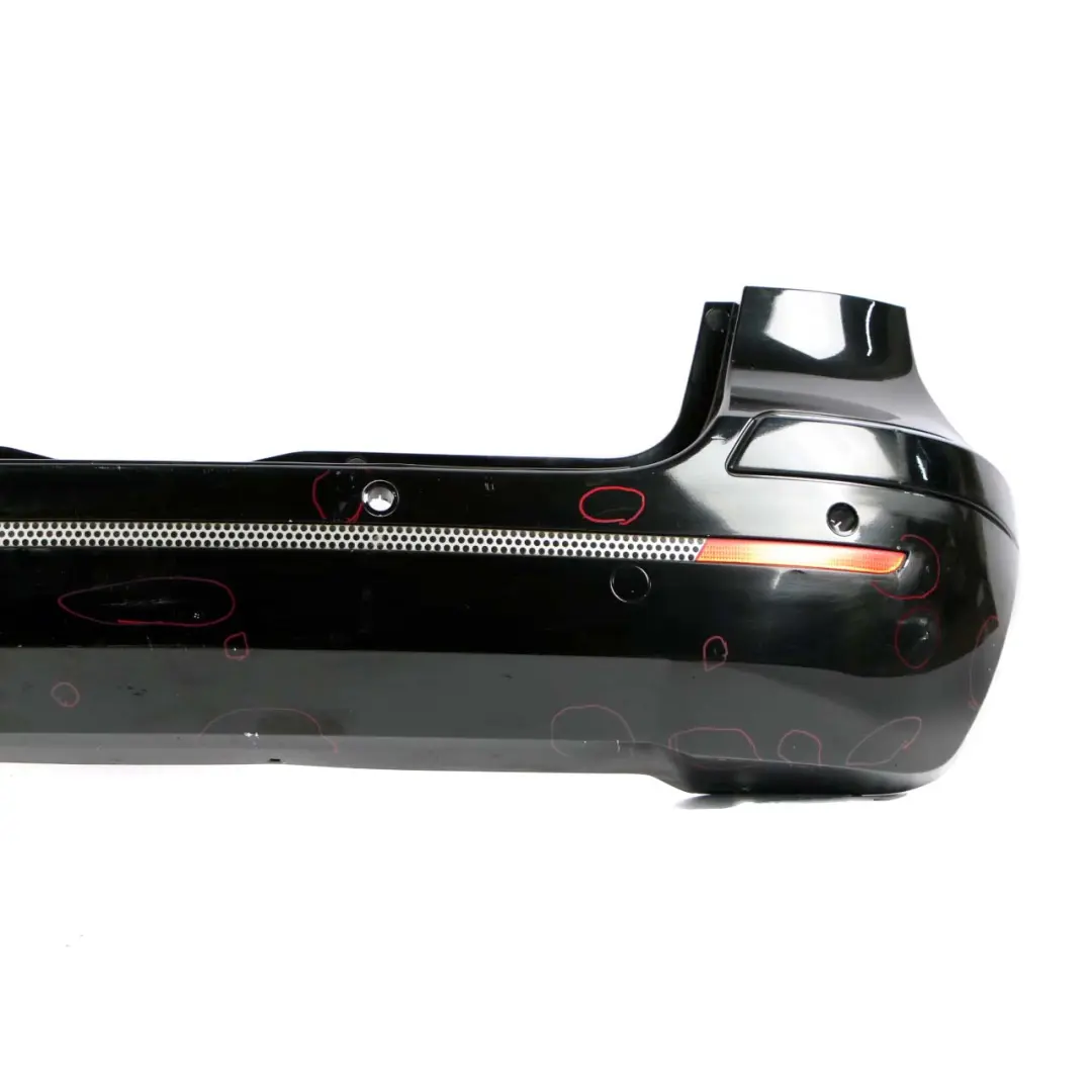 Bumper Sport Trim Panel Kosmos Cosmic Black Metallic - 191 to Mercedes W245 Rear with Part number A1698852138 Mercedes W245 Rear Bumper Sport Trim Panel Kosmos Cosmic Black Metallic - 191 - SKU A1698852138-KB - Part number A1698852138