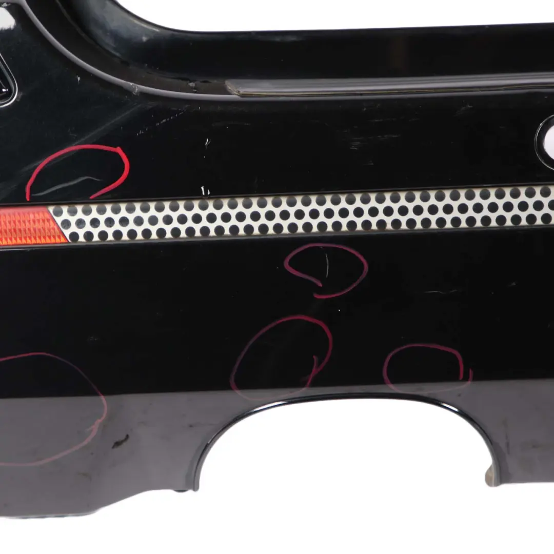 Bumper Sport Trim Panel Kosmos Cosmic Black Metallic - 191 to Mercedes W245 Rear with Part number A1698852138 Mercedes W245 Rear Bumper Sport Trim Panel Kosmos Cosmic Black Metallic - 191 - SKU A1698852138-KB - Part number A1698852138