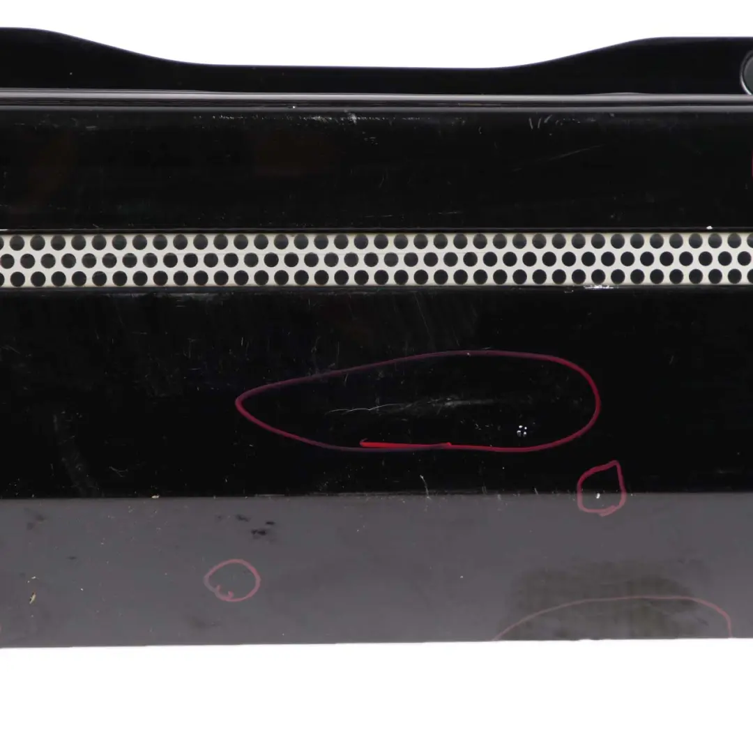 Bumper Sport Trim Panel Kosmos Cosmic Black Metallic - 191 to Mercedes W245 Rear with Part number A1698852138 Mercedes W245 Rear Bumper Sport Trim Panel Kosmos Cosmic Black Metallic - 191 - SKU A1698852138-KB - Part number A1698852138