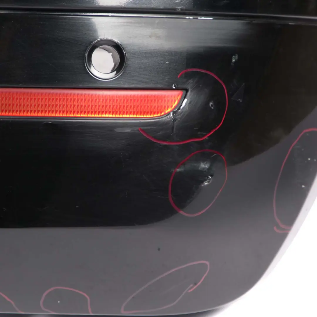 Bumper Sport Trim Panel Kosmos Cosmic Black Metallic - 191 to Mercedes W245 Rear with Part number A1698852138 Mercedes W245 Rear Bumper Sport Trim Panel Kosmos Cosmic Black Metallic - 191 - SKU A1698852138-KB - Part number A1698852138