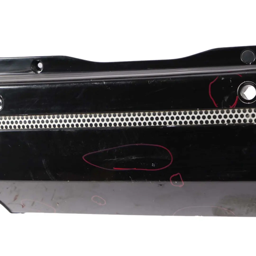 Bumper Sport Trim Panel Kosmos Cosmic Black Metallic - 191 to Mercedes W245 Rear with Part number A1698852138 Mercedes W245 Rear Bumper Sport Trim Panel Kosmos Cosmic Black Metallic - 191 - SKU A1698852138-KB - Part number A1698852138