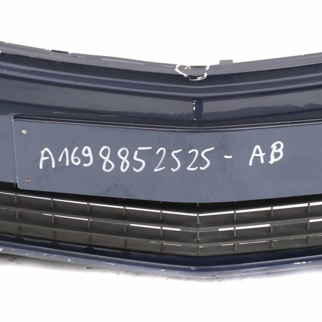 Front Bumper Complete Trim Panel B-Class Atoll Blue Metallic - 375 to Mercedes W245 with Part number A1698852525 Mercedes W245 Front Bumper Complete Trim Panel B-Class Atoll Blue Metallic - 375 - SKU A1698852525-AB - Part number A1698852525