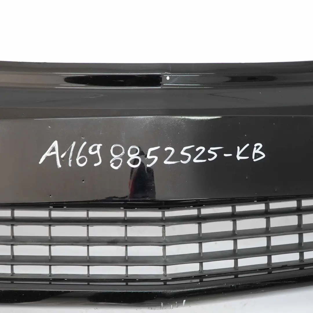Complete Front Bumper Trim Panel Cosmic Black Metallic - 191 to Mercedes W245 with Part number A1698852525 Mercedes W245 Complete Front Bumper Trim Panel Cosmic Black Metallic - 191 - SKU A1698852525-KB - Part number A1698852525