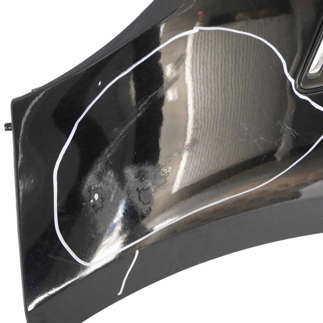 Complete Front Bumper Trim Panel Cosmic Black Metallic - 191 to Mercedes W245 with Part number A1698852525 Mercedes W245 Complete Front Bumper Trim Panel Cosmic Black Metallic - 191 - SKU A1698852525-KB - Part number A1698852525