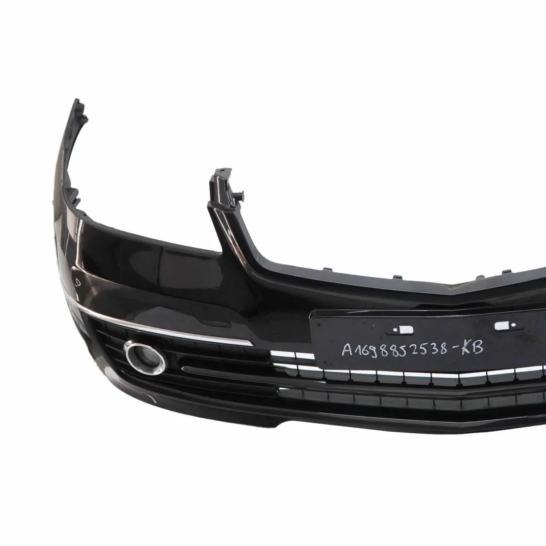 Mercedes W169 Front Bumper Trim Panel Kosmos Cosmic Black Metallic - 191 - SKU A1698852538-KB - Part number A1698852538