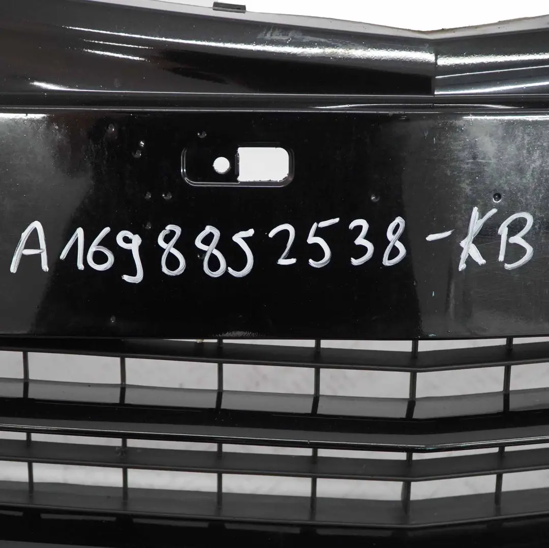 Front Bumper Trim Panel Kosmos Cosmic Black Metallic - 191 to Mercedes W169 with Part number A1698852538 Mercedes W169 Front Bumper Trim Panel Kosmos Cosmic Black Metallic - 191 - SKU A1698852538-KB - Part number A1698852538