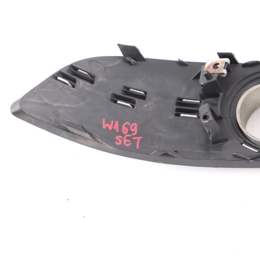 Mercedes W169 Front Bumper Fog Light Cover Trim Set Left Right N/O/S - SKU A1698852922-1 - Part number A1698852922