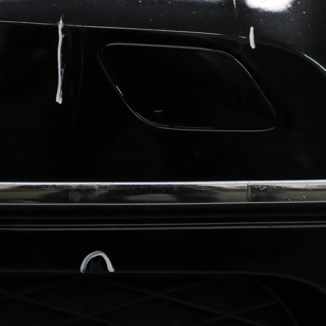 Front Bumper Trim Panel Kosmos Cosmic Black Metallic - 191 to Mercedes W169 with Part number A1698854938 Mercedes W169 Front Bumper Trim Panel Kosmos Cosmic Black Metallic - 191 - SKU A1698854938-KB - Part number A1698854938