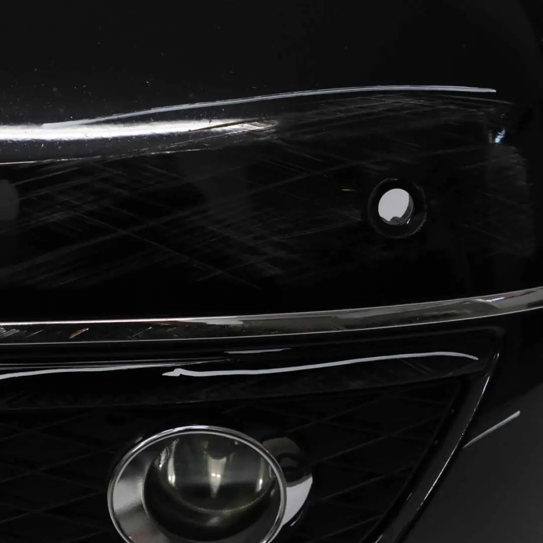 Front Bumper Trim Panel Kosmos Cosmic Black Metallic - 191 to Mercedes W169 with Part number A1698854938 Mercedes W169 Front Bumper Trim Panel Kosmos Cosmic Black Metallic - 191 - SKU A1698854938-KB - Part number A1698854938