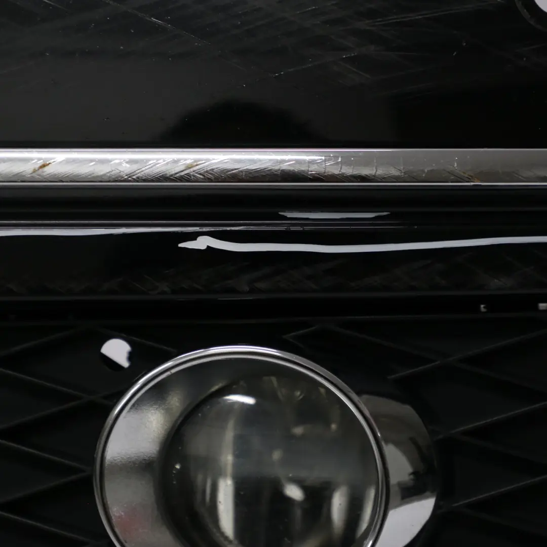 Front Bumper Trim Panel Kosmos Cosmic Black Metallic - 191 to Mercedes W169 with Part number A1698854938 Mercedes W169 Front Bumper Trim Panel Kosmos Cosmic Black Metallic - 191 - SKU A1698854938-KB - Part number A1698854938