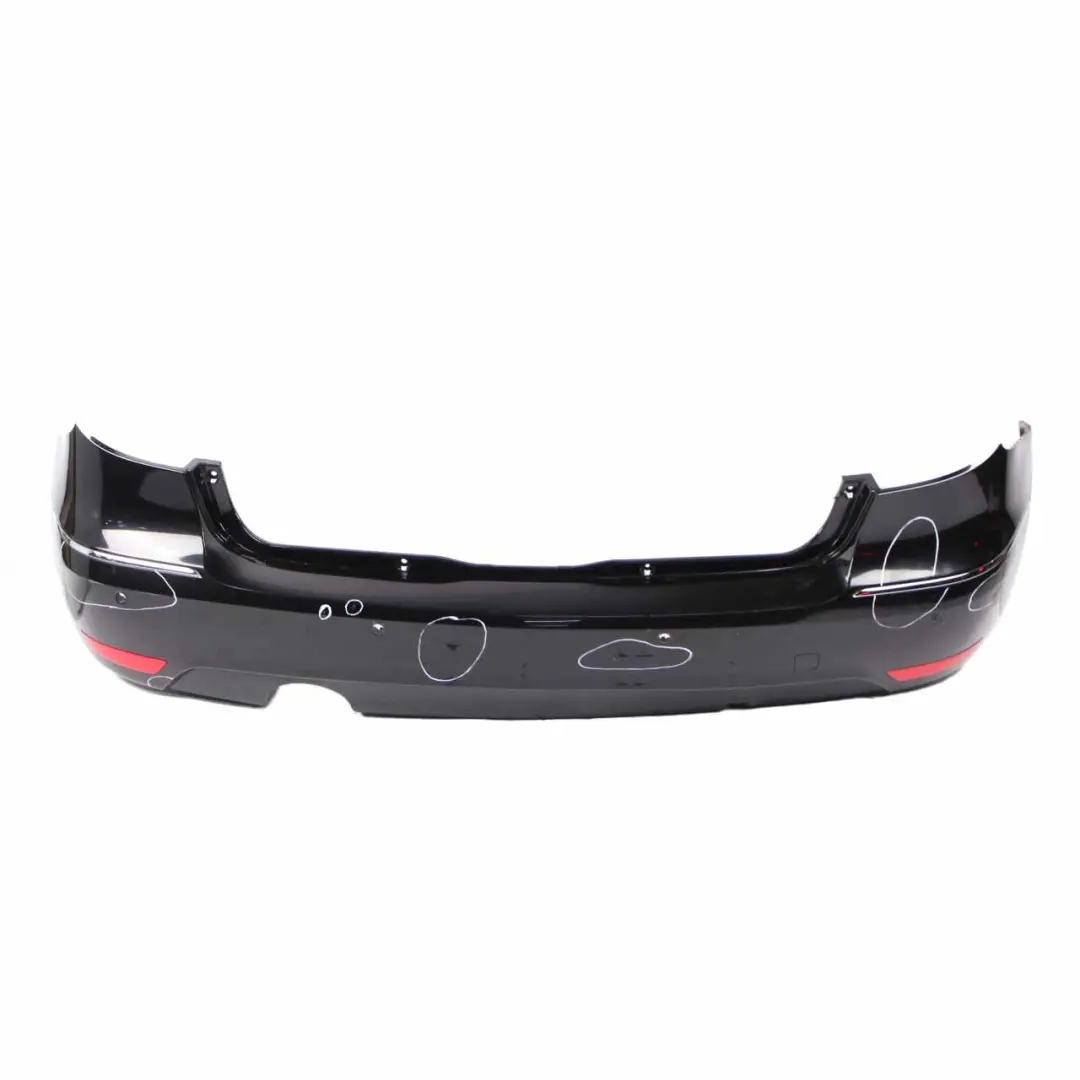 Bumper Trim Panel Avantgarde Elegance Kosmos Black - 191 to Mercedes W169 Rear with Part number A1698857425 Mercedes W169 Rear Bumper Trim Panel Avantgarde Elegance Kosmos Black - 191 - SKU A1698857425-KB - Part number A1698857425