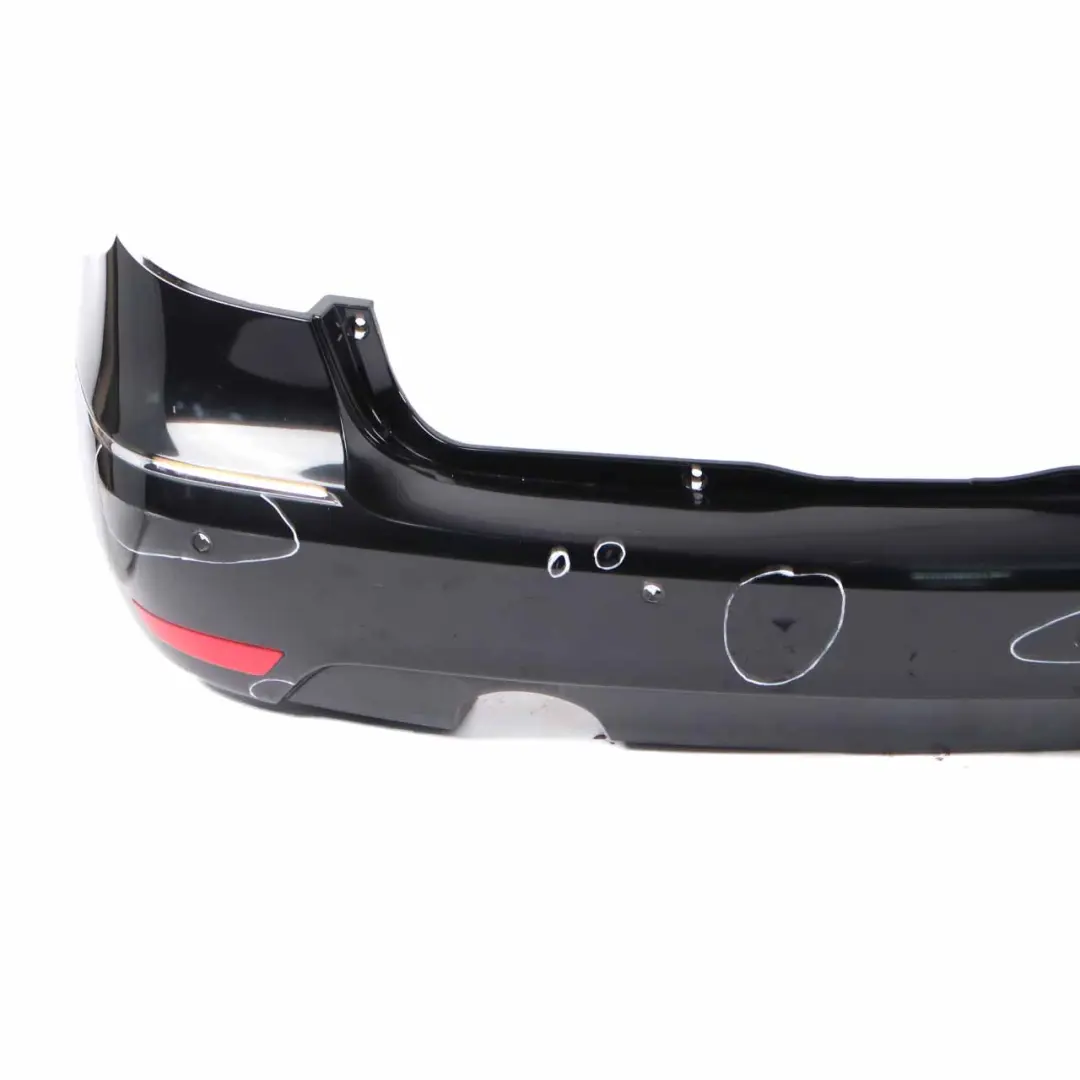 Bumper Trim Panel Avantgarde Elegance Kosmos Black - 191 to Mercedes W169 Rear with Part number A1698857425 Mercedes W169 Rear Bumper Trim Panel Avantgarde Elegance Kosmos Black - 191 - SKU A1698857425-KB - Part number A1698857425