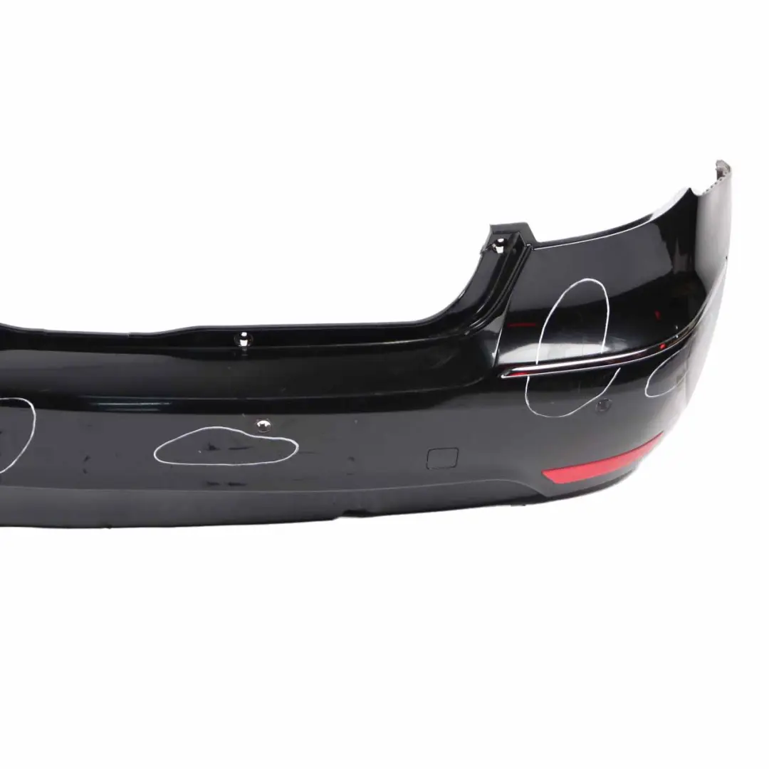 Bumper Trim Panel Avantgarde Elegance Kosmos Black - 191 to Mercedes W169 Rear with Part number A1698857425 Mercedes W169 Rear Bumper Trim Panel Avantgarde Elegance Kosmos Black - 191 - SKU A1698857425-KB - Part number A1698857425