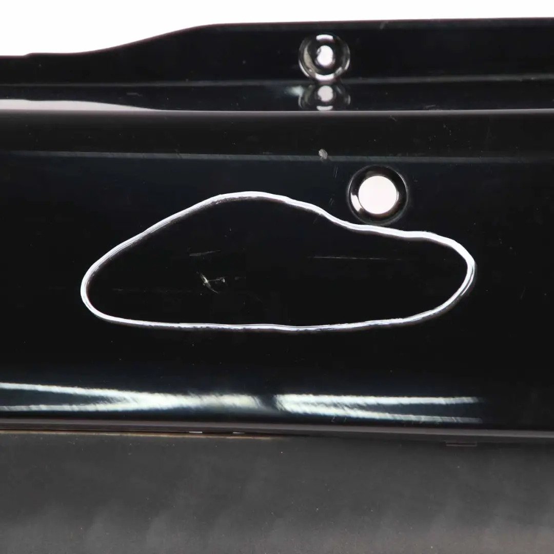 Bumper Trim Panel Avantgarde Elegance Kosmos Black - 191 to Mercedes W169 Rear with Part number A1698857425 Mercedes W169 Rear Bumper Trim Panel Avantgarde Elegance Kosmos Black - 191 - SKU A1698857425-KB - Part number A1698857425