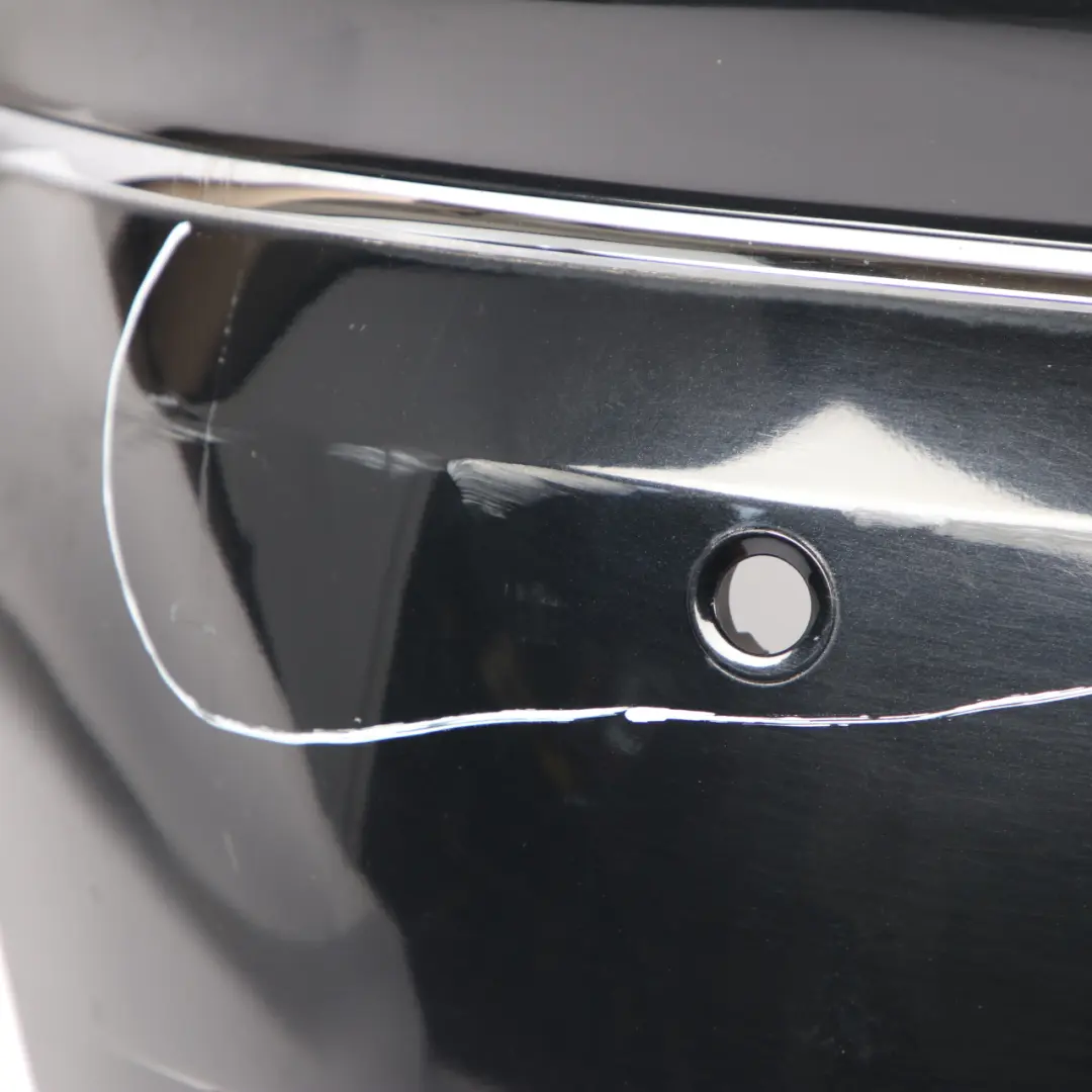 Bumper Trim Panel Avantgarde Elegance Kosmos Black - 191 to Mercedes W169 Rear with Part number A1698857425 Mercedes W169 Rear Bumper Trim Panel Avantgarde Elegance Kosmos Black - 191 - SKU A1698857425-KB - Part number A1698857425