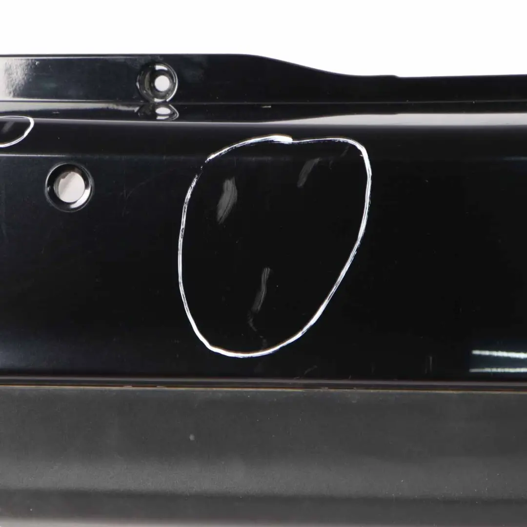Bumper Trim Panel Avantgarde Elegance Kosmos Black - 191 to Mercedes W169 Rear with Part number A1698857425 Mercedes W169 Rear Bumper Trim Panel Avantgarde Elegance Kosmos Black - 191 - SKU A1698857425-KB - Part number A1698857425