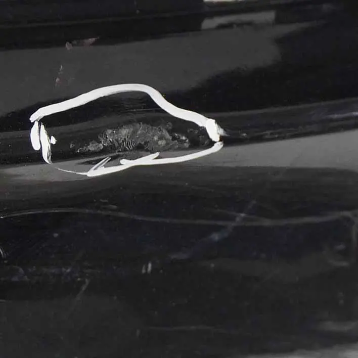 Bumper Panel Front Trim Covering Kosmos Black Metallic - 191 to Mercedes W245 with Part number A1698859325 Mercedes W245 Bumper Panel Front Trim Covering Kosmos Black Metallic - 191 - SKU A1698859325-KB - Part number A1698859325