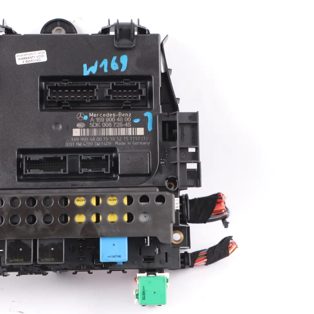 Mercedes W169 W245 SAM Control Module ECU Fuse Box - SKU A1699004800-1 - Part number A1699004800