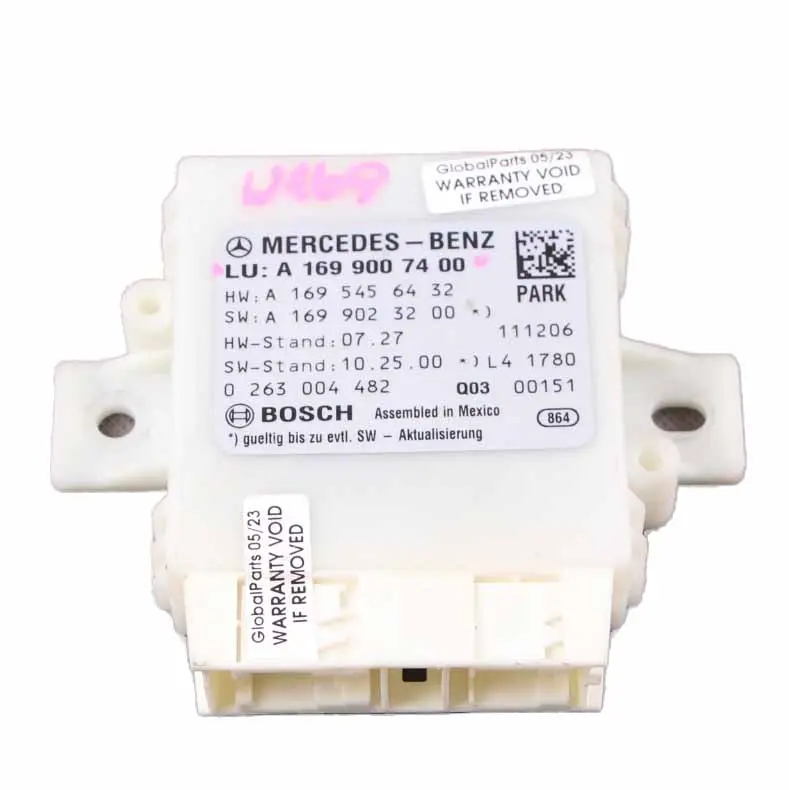 PDC Sensor aparcamiento Módulo control distancia para Mercedes W169 W245 con número de pieza A1699007400 Mercedes W169 W245 PDC Sensor aparcamiento Módulo control distancia - SKU A1699007400 - Número de pieza A1699007400